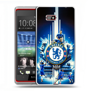 Силиконовый чехол на HTC Desire 600 с принтом Chelsea Челси Силиконовый чехол на HTC Desire 600 с принтом Chelsea Челси