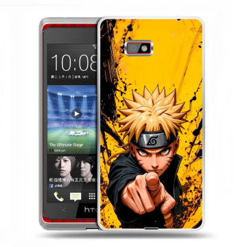 Силиконовый чехол на HTC Desire 600 с принтом Naruto Наруто Силиконовый чехол на HTC Desire 600 с принтом Naruto Наруто