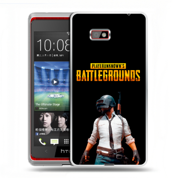 Силиконовый чехол на HTC Desire 600 с принтом PUGB ПАГБ Силиконовый чехол на HTC Desire 600 с принтом PUGB ПАГБ