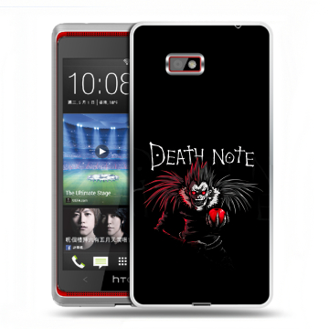 Силиконовый чехол на HTC Desire 600 с принтом Death note Тетрадь смерти Силиконовый чехол на HTC Desire 600 с принтом Death note Тетрадь смерти