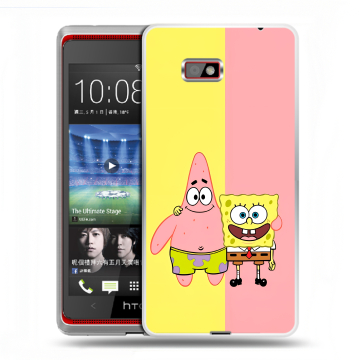 Силиконовый чехол на HTC Desire 600 с принтом Спанч боб Спанчбоб Силиконовый чехол на HTC Desire 600 с принтом Спанч боб Спанчбоб