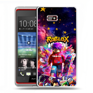 Силиконовый чехол на HTC Desire 600 с принтом Roblox Роблокс Силиконовый чехол на HTC Desire 600 с принтом Roblox Роблокс
