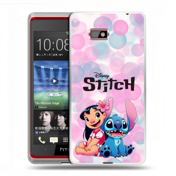 Силиконовый чехол на HTC Desire 600 с принтом Лило и Стич Силиконовый чехол на HTC Desire 600 с принтом Лило и Стич