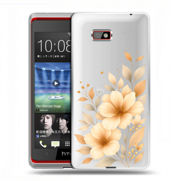 Силиконовый чехол на HTC Desire 600 с принтом для девушки Силиконовый чехол на HTC Desire 600 с принтом для девушки