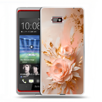 Силиконовый чехол на HTC Desire 600 с принтом женский Силиконовый чехол на HTC Desire 600 с принтом женский