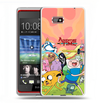 Силиконовый чехол на HTC Desire 600 с принтом Adventure time Время приключений Силиконовый чехол на HTC Desire 600 с принтом Adventure time Время приключений