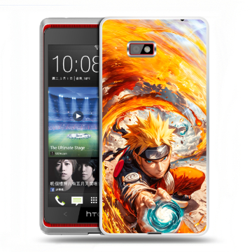 Силиконовый чехол на HTC Desire 600 с принтом Аниме Наруто Naruto Силиконовый чехол на HTC Desire 600 с принтом Аниме Наруто Naruto