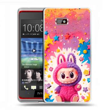 Силиконовый чехол на HTC Desire 600 с принтом Labubu Лабубу Силиконовый чехол на HTC Desire 600 с принтом Labubu Лабубу