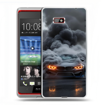 Силиконовый чехол на HTC Desire 600 с принтом BMW БМВ Силиконовый чехол на HTC Desire 600 с принтом BMW БМВ