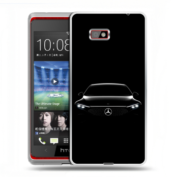 Силиконовый чехол на HTC Desire 600 с принтом Mercedes Мерседес