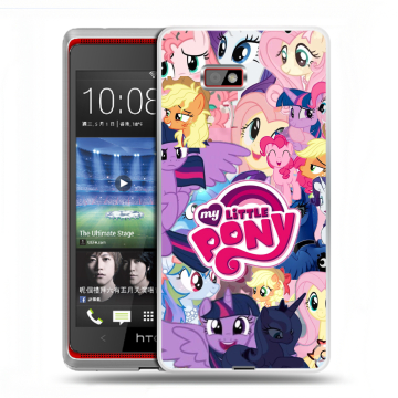 Силиконовый чехол на HTC Desire 600 с принтом My little pony Дружба чудо Силиконовый чехол на HTC Desire 600 с принтом My little pony Дружба чудо