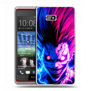Силиконовый чехол на HTC Desire 600 с принтом Death note Тетрадь смерти Силиконовый чехол на HTC Desire 600 с принтом Death note Тетрадь смерти