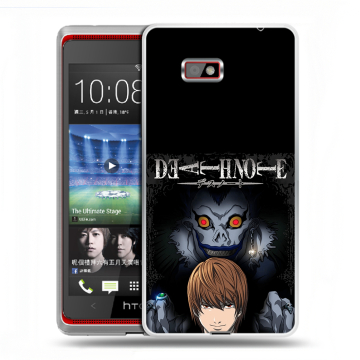 Силиконовый чехол на HTC Desire 600 с принтом Death note Тетрадь смерти Силиконовый чехол на HTC Desire 600 с принтом Death note Тетрадь смерти