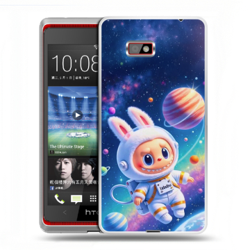 Силиконовый чехол на HTC Desire 600 с принтом Labubu Лабубу