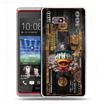 Силиконовый чехол на HTC Desire 600 с принтом Дональд Дак Доллар Силиконовый чехол на HTC Desire 600 с принтом Дональд Дак Доллар