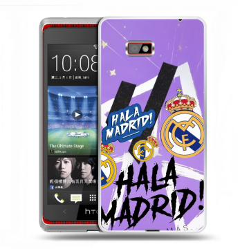 Силиконовый чехол на HTC Desire 600 с принтом Real Madrid Реал Мадрид Силиконовый чехол на HTC Desire 600 с принтом Real Madrid Реал Мадрид