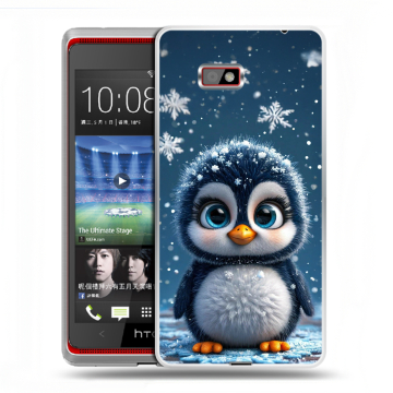 Силиконовый чехол на HTC Desire 600 с принтом Новый год Силиконовый чехол на HTC Desire 600 с принтом Новый год