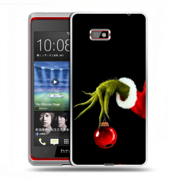Силиконовый чехол на HTC Desire 600 с принтом Новый год Гринч Силиконовый чехол на HTC Desire 600 с принтом Новый год Гринч