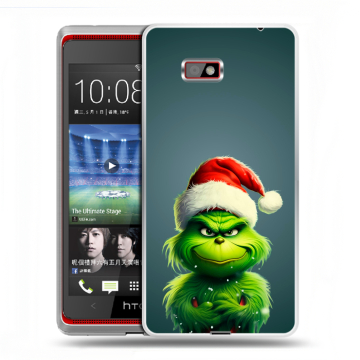 Силиконовый чехол на HTC Desire 600 с принтом Новый год Силиконовый чехол на HTC Desire 600 с принтом Новый год
