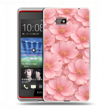 Силиконовый чехол на HTC Desire 600 с принтом женский Силиконовый чехол на HTC Desire 600 с принтом женский