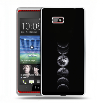 Силиконовый чехол на HTC Desire 600 с принтом женский