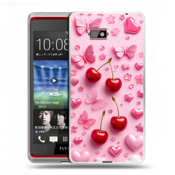 Силиконовый чехол на HTC Desire 600 с принтом для девочек Силиконовый чехол на HTC Desire 600 с принтом для девочек