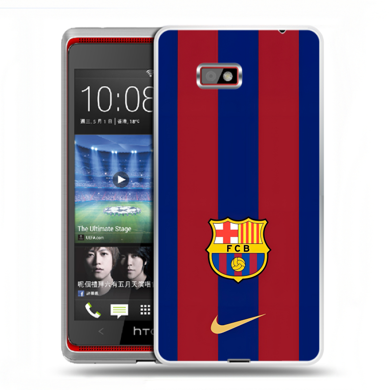 Силиконовый чехол на HTC Desire 600 с принтом Барселона Barcelona Силиконовый чехол на HTC Desire 600 с принтом Барселона Barcelona