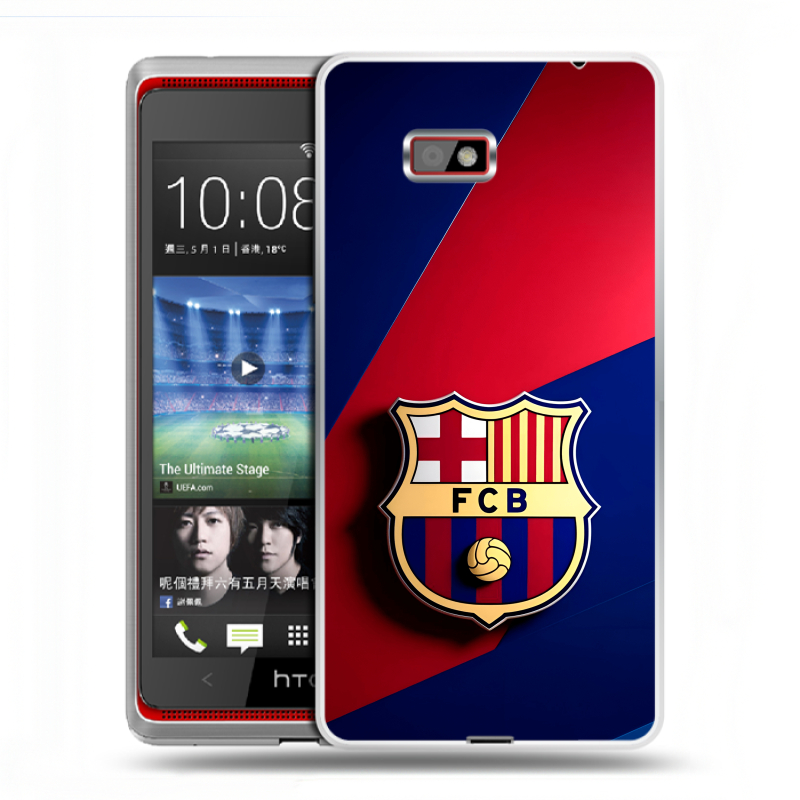 Силиконовый чехол на HTC Desire 600 с принтом Барселона Barcelona Силиконовый чехол на HTC Desire 600 с принтом Барселона Barcelona