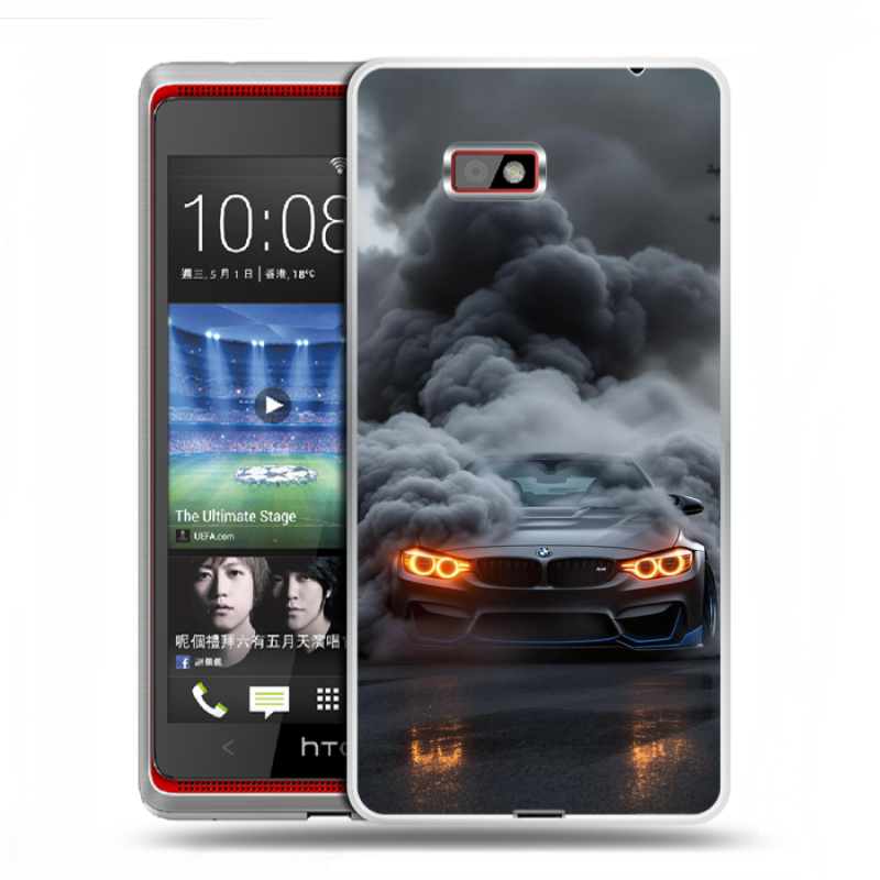 Силиконовый чехол на HTC Desire 600 с принтом BMW БМВ Силиконовый чехол на HTC Desire 600 с принтом BMW БМВ