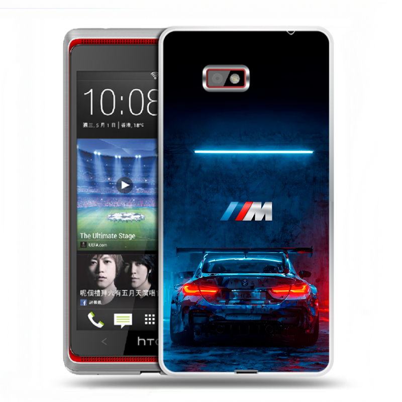 Силиконовый чехол на HTC Desire 600 с принтом BMW БМВ Силиконовый чехол на HTC Desire 600 с принтом BMW БМВ