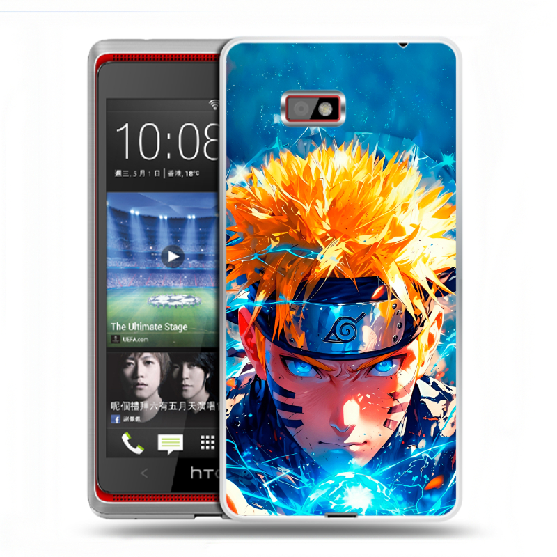 Силиконовый чехол на HTC Desire 600 с принтом Аниме Наруто Naruto Силиконовый чехол на HTC Desire 600 с принтом Аниме Наруто Naruto
