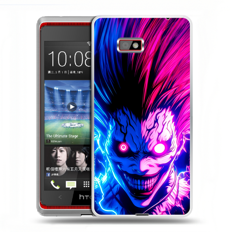 Силиконовый чехол на HTC Desire 600 с принтом Death note Тетрадь смерти Силиконовый чехол на HTC Desire 600 с принтом Death note Тетрадь смерти