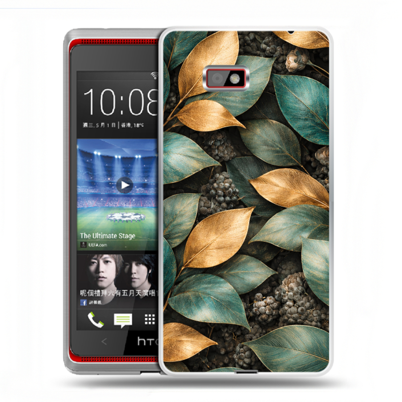 Силиконовый чехол на HTC Desire 600 с принтом женский Силиконовый чехол на HTC Desire 600 с принтом женский