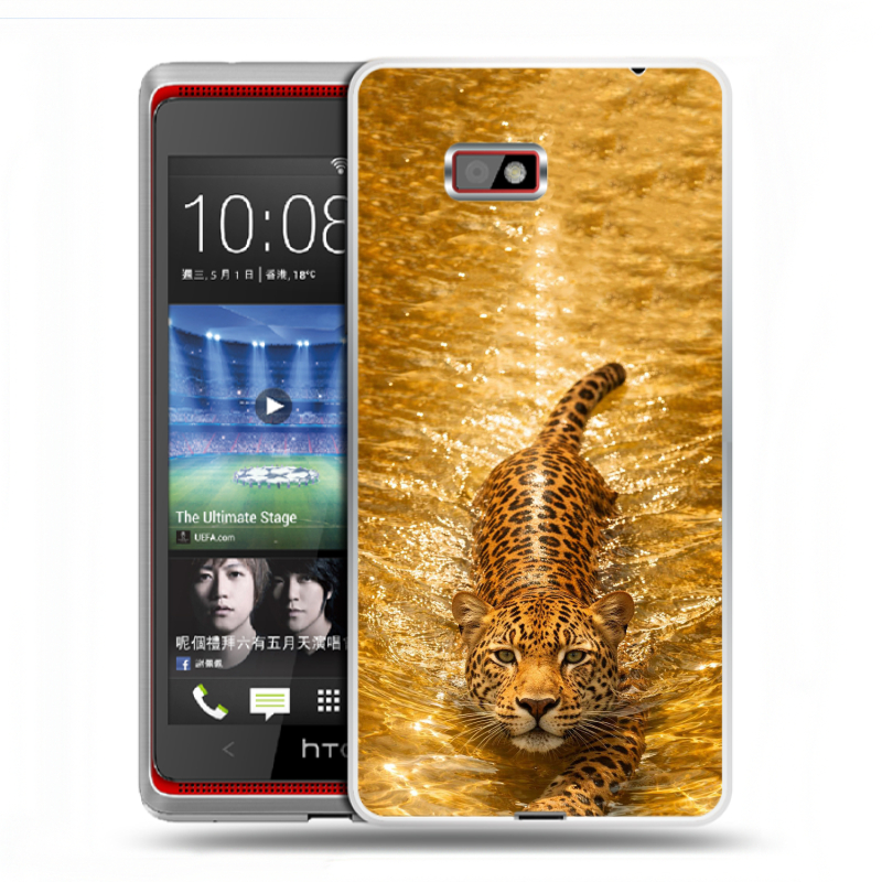 Силиконовый чехол на HTC Desire 600 с принтом женский Силиконовый чехол на HTC Desire 600 с принтом женский