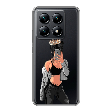 Силиконовый чехол на Xiaomi 14T Pro с принтом Женские принты Силиконовый чехол на Xiaomi 14T Pro с принтом Женские принты