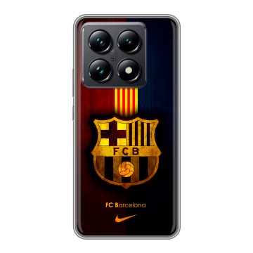 Силиконовый чехол на Xiaomi 14T Pro с принтом Барселона Barcelona