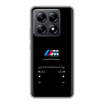 Силиконовый чехол на Xiaomi 14T Pro с принтом БМВ BMW Силиконовый чехол на Xiaomi 14T Pro с принтом БМВ BMW