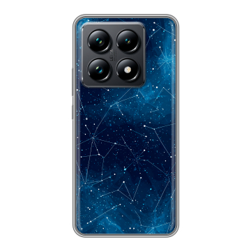 Силиконовый чехол на Xiaomi 14T Pro с принтом Космос звезды