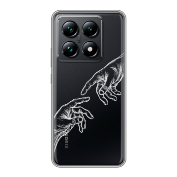 Силиконовый чехол на Xiaomi 14T Pro с принтом Сотворение мира
