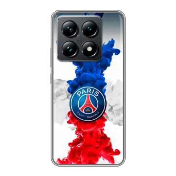 Силиконовый чехол на Xiaomi 14T Pro с принтом PSG ПСЖ Силиконовый чехол на Xiaomi 14T Pro с принтом PSG ПСЖ