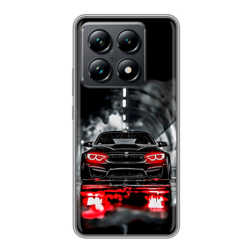 Силиконовый чехол на Xiaomi 14T Pro с принтом BMW БМВ Силиконовый чехол на Xiaomi 14T Pro с принтом BMW БМВ