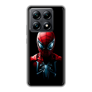 Силиконовый чехол на Xiaomi 14T Pro с принтом Spiderman Человек паук