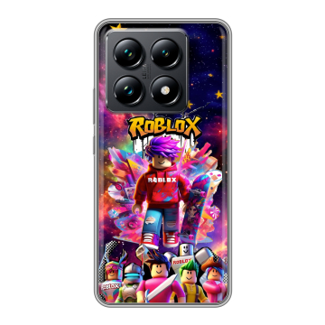 Силиконовый чехол на Xiaomi 14T Pro с принтом Roblox Роблокс Силиконовый чехол на Xiaomi 14T Pro с принтом Roblox Роблокс