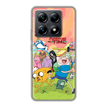 Силиконовый чехол на Xiaomi 14T Pro с принтом Adventure time Время приключений Силиконовый чехол на Xiaomi 14T Pro с принтом Adventure time Время приключений