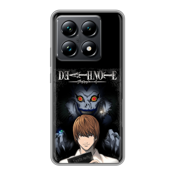 Силиконовый чехол на Xiaomi 14T Pro с принтом Death note Тетрадь смерти Силиконовый чехол на Xiaomi 14T Pro с принтом Death note Тетрадь смерти