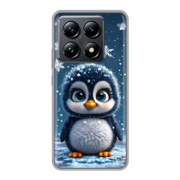 Силиконовый чехол на Xiaomi 14T Pro с принтом Новый год