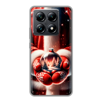 Силиконовый чехол на Xiaomi 14T Pro с принтом Новый год