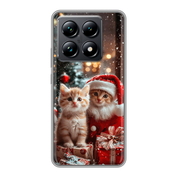 Силиконовый чехол на Xiaomi 14T Pro с принтом Новый год
