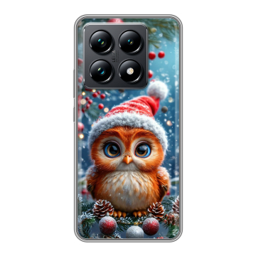 Силиконовый чехол на Xiaomi 14T Pro с принтом Новый год