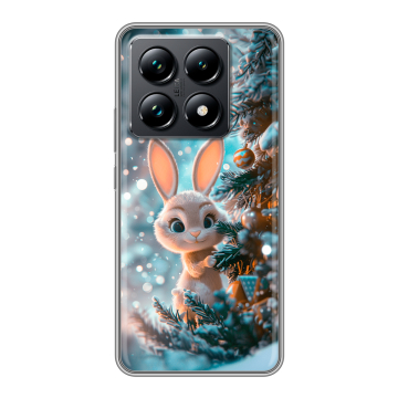Силиконовый чехол на Xiaomi 14T Pro с принтом Новый год